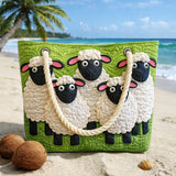 Sac de Plage Fait Main | Ciel de Moutons