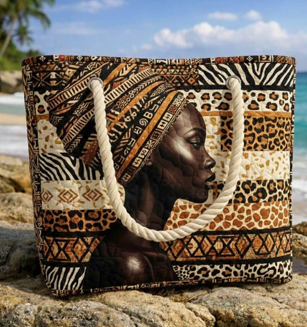 Sac de Plage Fait Main | Reine de Mélanine