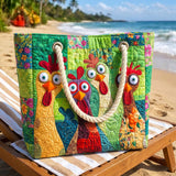 Sac de Plage Artisanal | Poulet Funky