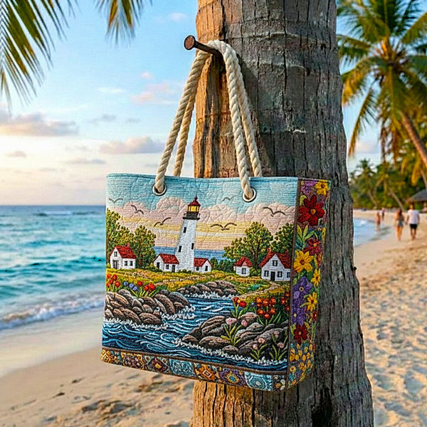 Sac de Plage Fait Main | Éclat du Phare