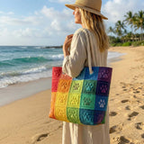 Sac de Plage Fait Main | Patch de Empreinte