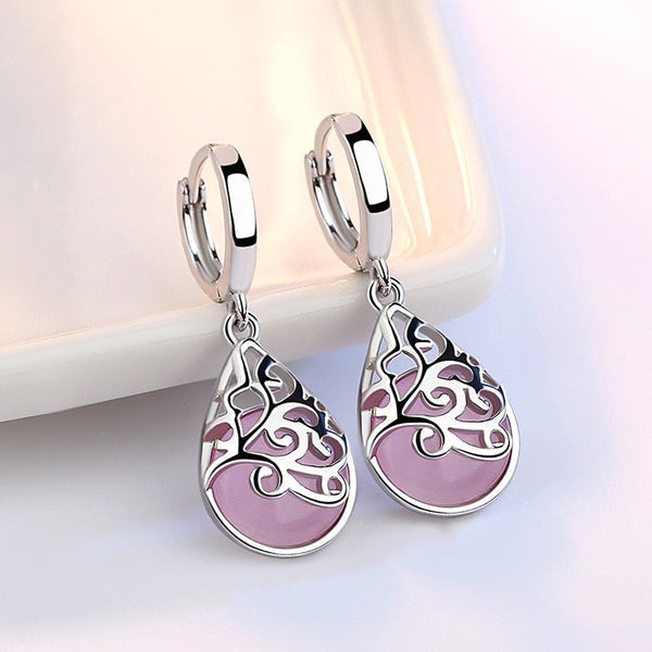 Boucles d'oreilles | Arbre de Vie en Argent Sterling