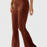 Pantalons Évasés Liset en Velours