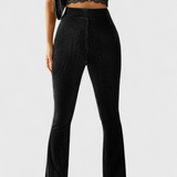 Pantalons Évasés Liset en Velours