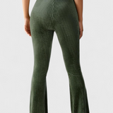 Pantalons Évasés Liset en Velours