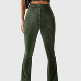 Pantalons Évasés Liset en Velours