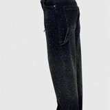 Jeans Cargo Dariya Balloon avec Brillance et Applications de Pierres Précieuses