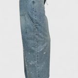 Jeans Cargo Dariya Balloon avec Brillance et Applications de Pierres Précieuses