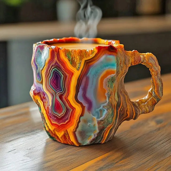 Tasse à café en cristal minéral