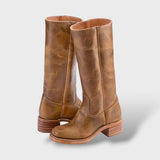 Bottes Hautes Élégantes avec Semelle Structurée