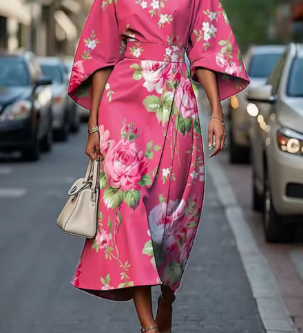 Celeste - Robe florale élégante