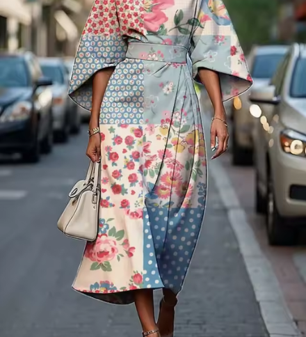 Celeste - Robe florale élégante