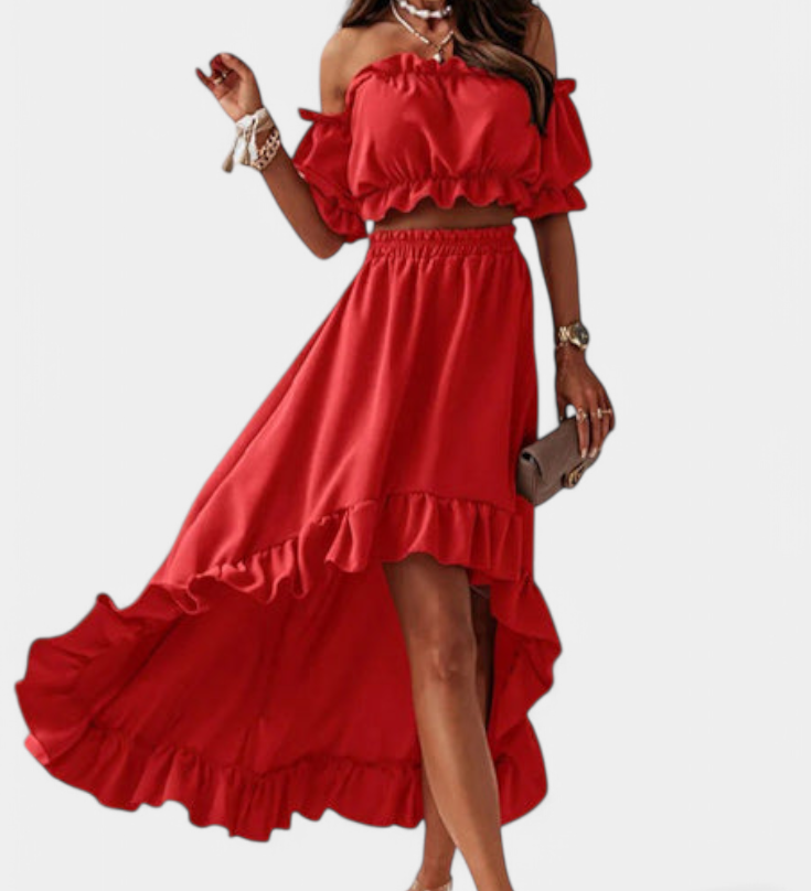 Katja Ensemble de Deux Pièces Off-Shoulder