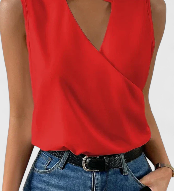 Yariela | Top Doux d'Été avec Décolleté en V