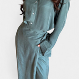 Ensemble Décontracté Marisol avec Chemise Ample et Pantalon Jupe