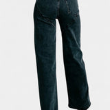 Jeans Evian Ripped Straight-Leg avec Rhinestones