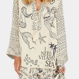 Ensemble Amalia Chemise Imprimée avec Short Élastique