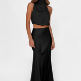 Hanna Ensemble Drapé de Jupe Sans Dos