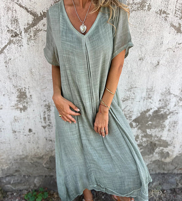 ELISABETTA | ROBE CASUAL AVEC ENCOLURE EN V