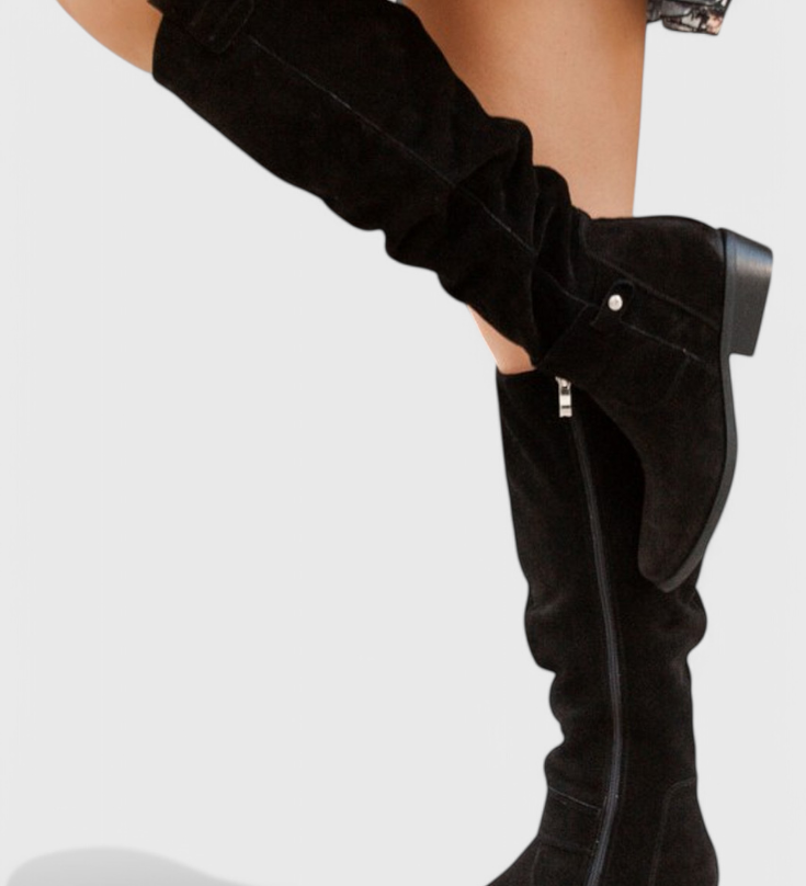 Bottes Hautes Celine de Style Rétro