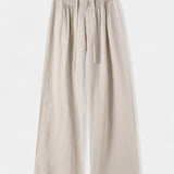 Ilyana Pantalons Taille Haute et Jambe Large