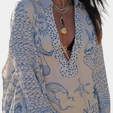 Ensemble Amalia Chemise Imprimée avec Short Élastique