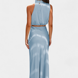 Hanna Ensemble Drapé de Jupe Sans Dos