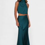 Hanna Ensemble Drapé de Jupe Sans Dos