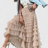 Jupe Longue en Tulle Vintage Capucine