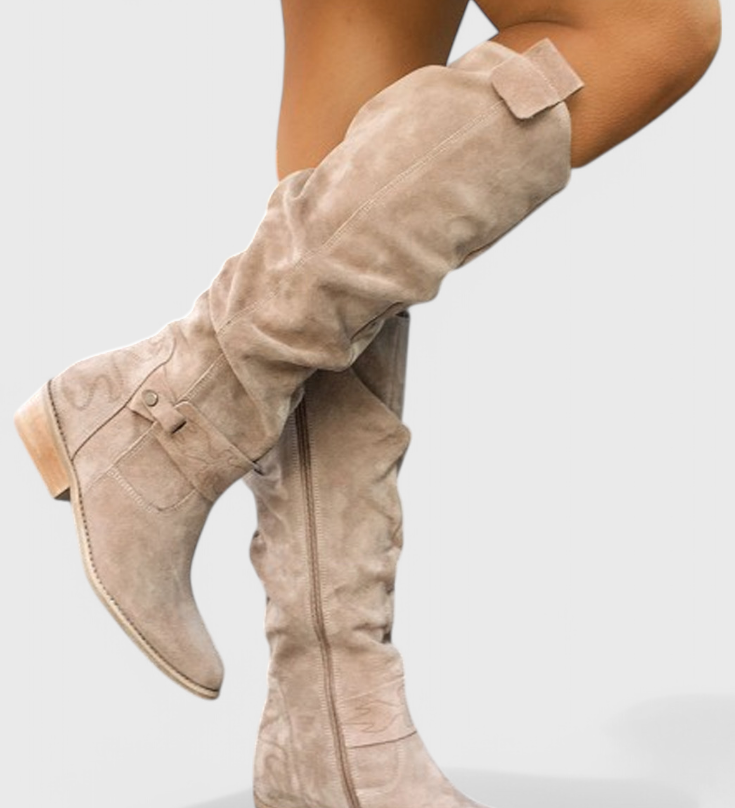 Bottes Hautes Celine de Style Rétro