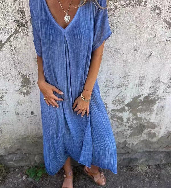 ELISABETTA | ROBE CASUAL AVEC ENCOLURE EN V