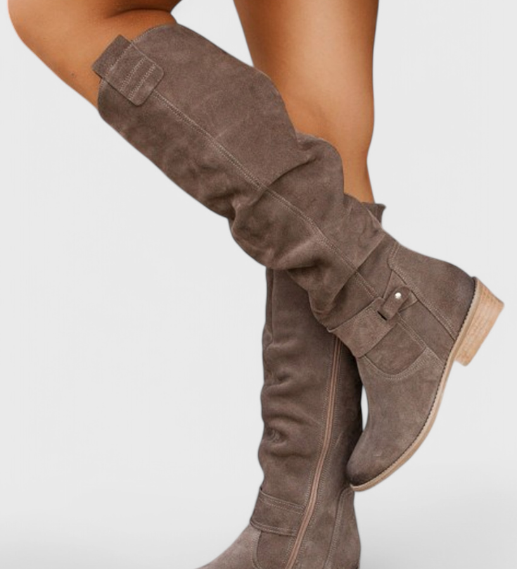 Bottes Hautes Celine de Style Rétro