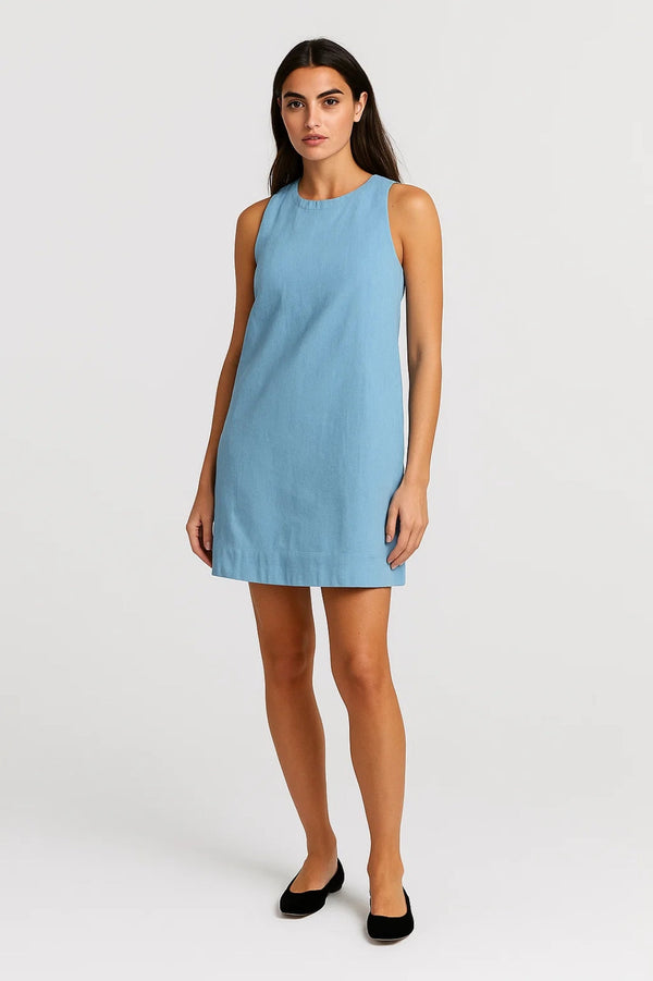 Robe Femme | Courte | Minimaliste | coupe droite pour Été