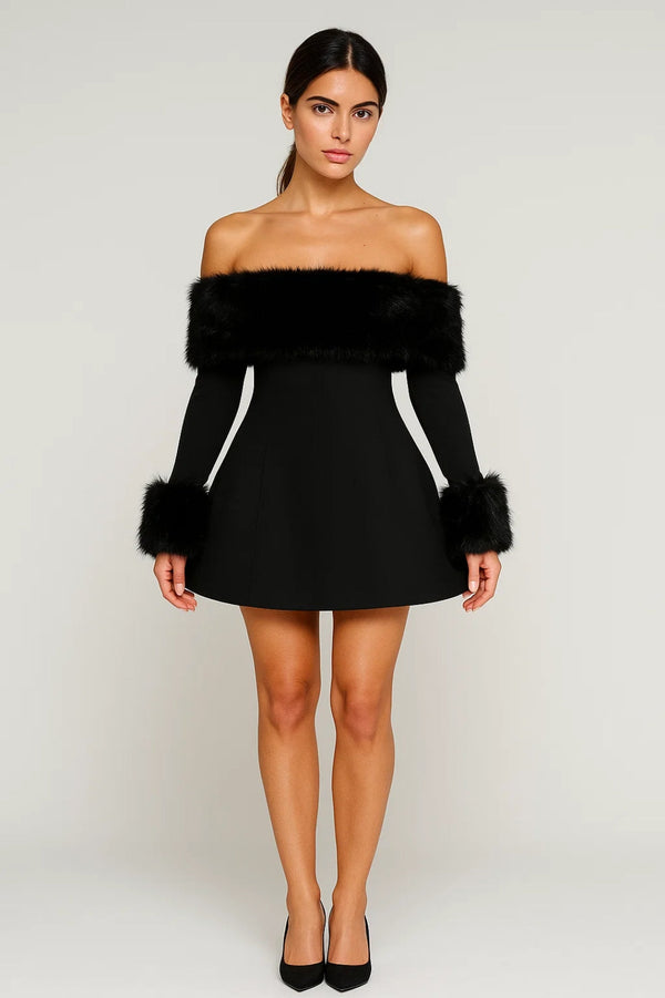 Robe Femme | Courte | Soirée | manches volumineuses pour Été