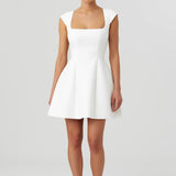 Robe Femme | Courte | Classique | coupe trapèze structurée pour Été