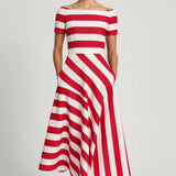 Robe Femme | Midi | Élégante | coupe évasée pour Été