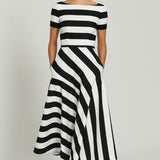 Robe Femme | Midi | Élégante | coupe évasée pour Été