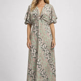 Robe Femme | Midi | Soirée | décolleté torsadé pour Été