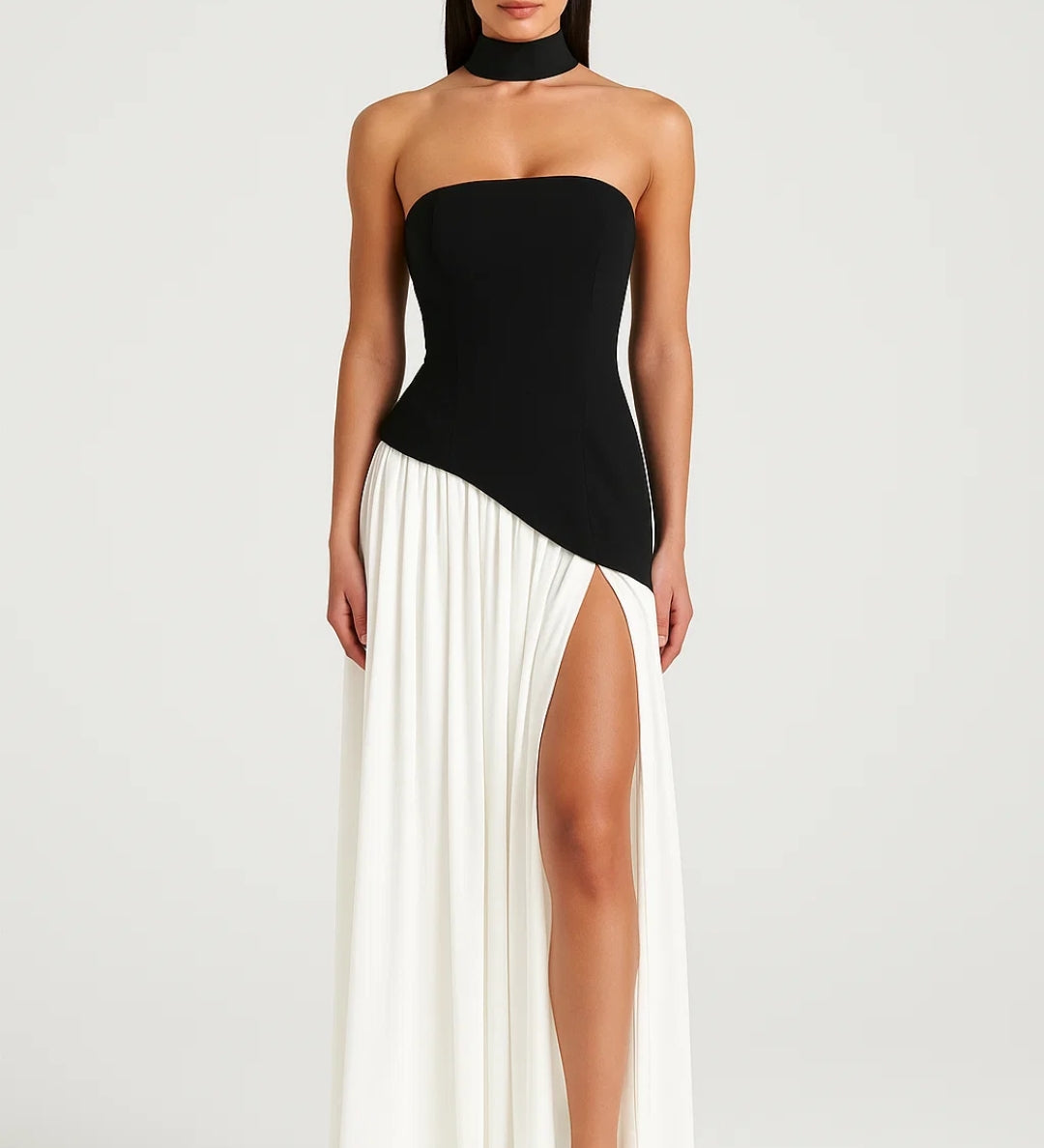 Robe Femme | Longue | Soirée | drapé asymétrique pour Été