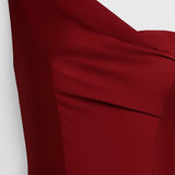 Robe longue Femme | asymétrique & fente | ligne sculptante pour Été