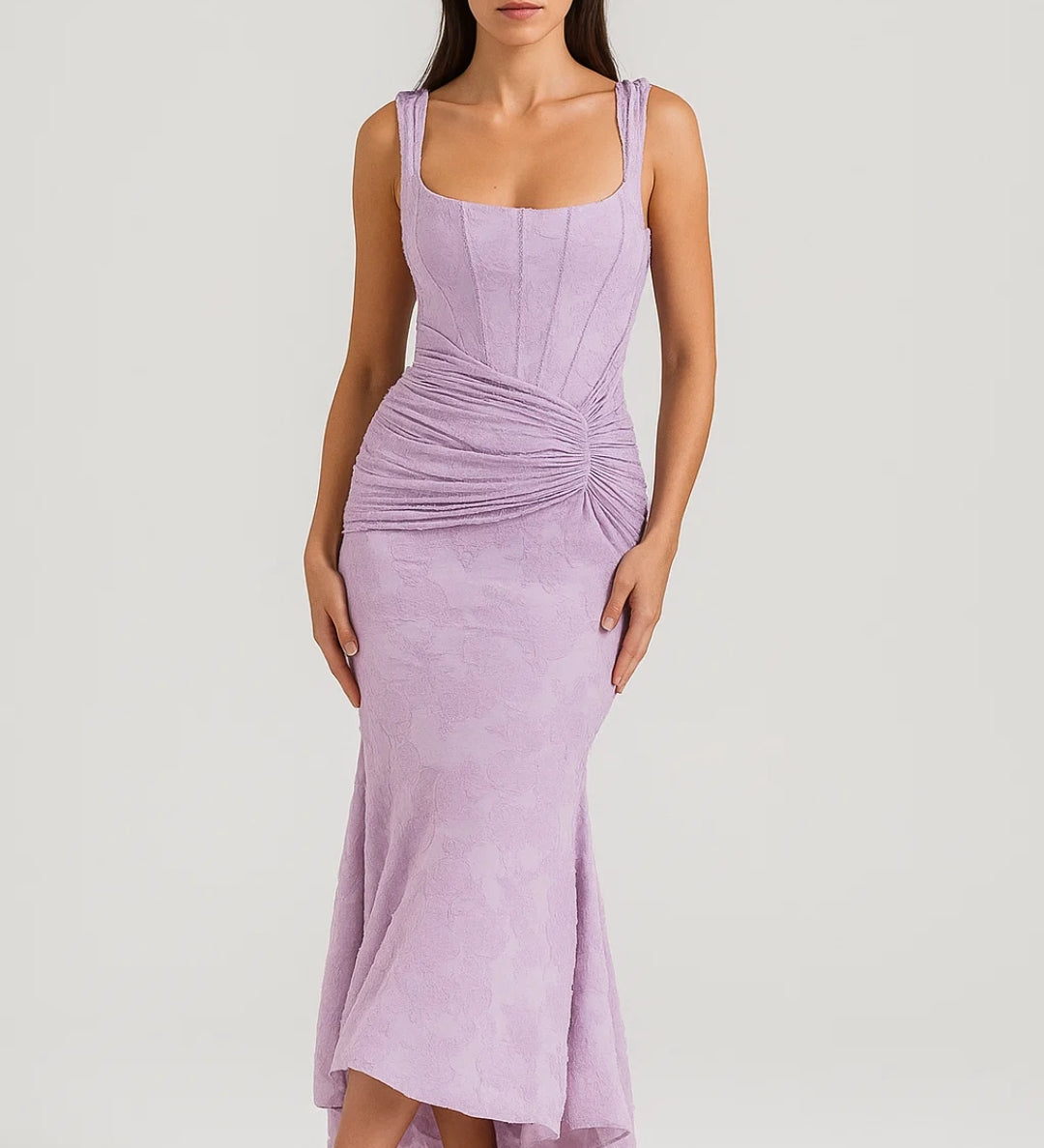 Robe Femme | Midi | Romantique | ourlet asymétrique pour Été
