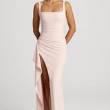 Robe Femme | Longue | Soirée | drapé fluide pour Été