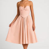 Robe Femme | Midi | Féminine | taille marquée pour Été