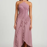 Robe Femme | Midi | Romantique | asymétrie fluide pour Été