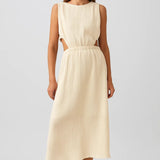 Robe Femme | Robe Découpée à Taille Haute | Légère et Structurée