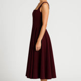Robe Femme | Midi | Élégante | jupe ample pour Mi-Saison