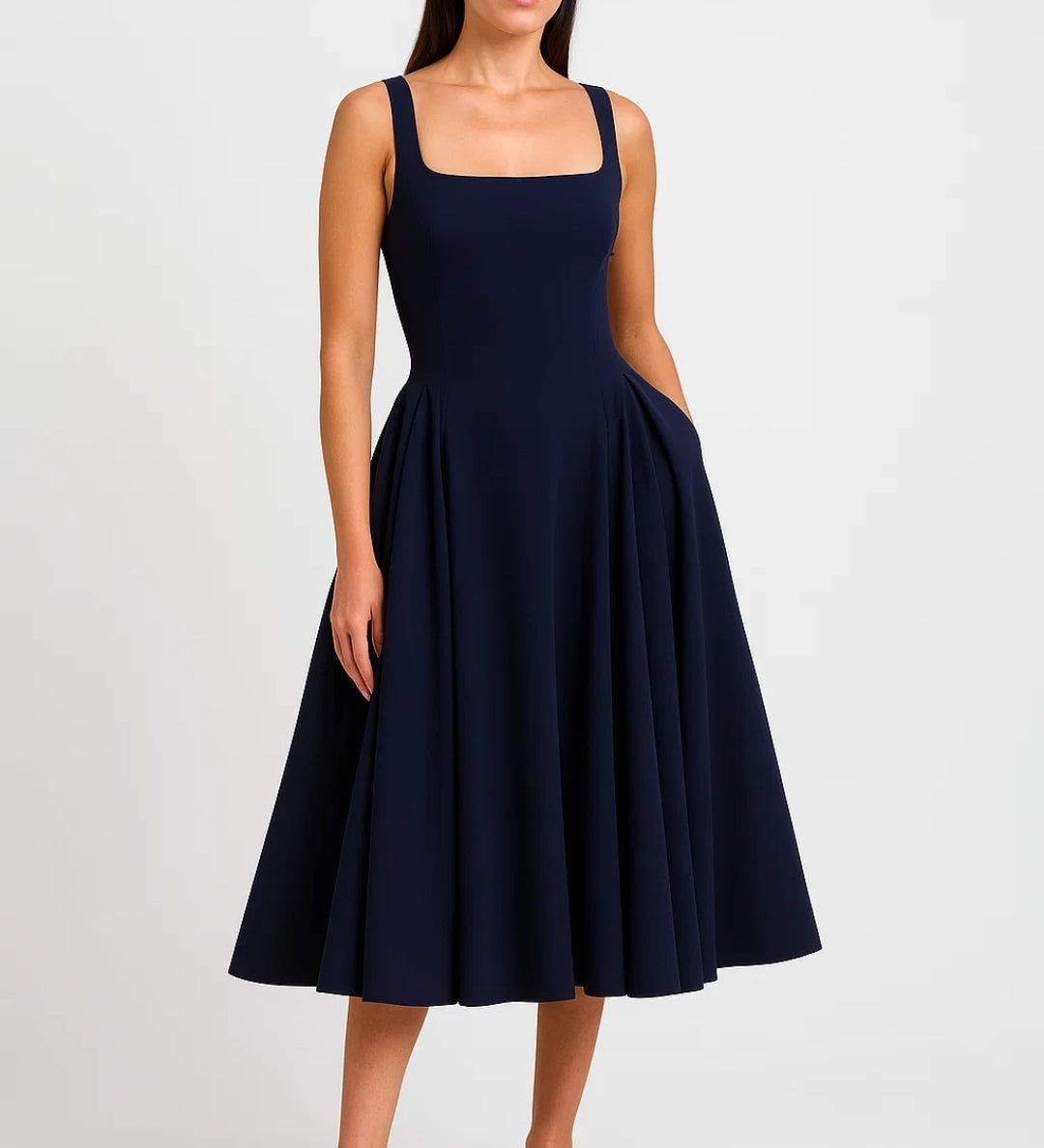 Robe Femme | Midi | Élégante | jupe ample pour Mi-Saison