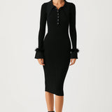 Robe Femme | Robe Mi-Longue Ajustée | Confortable et Stylée