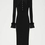 Robe Femme | Robe Mi-Longue Ajustée | Confortable et Stylée