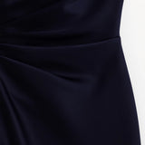 Robe longue Femme | asymétrique & fente | épaule dénudée pour Été